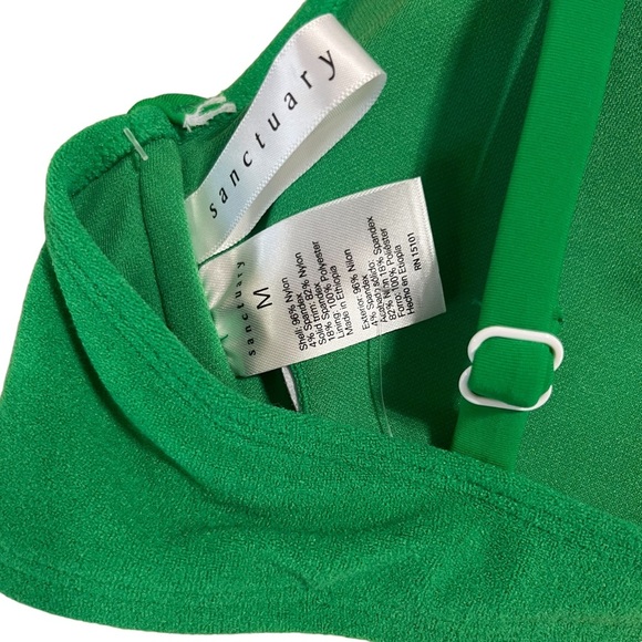 Sanctuary swim sandbar solids green bikini NWT size medium underwire - Picture 11 of 13